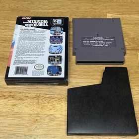 Mission: Impossible Nintendo NES Video Game Cartridge & Sleeve Tested Working