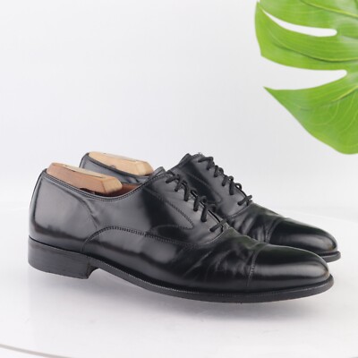 Salvatore Ferragamo Leather Oxford Shoes Men’s 42 US 8 Amazon.com | Ferragamo Riley Black Leather Cap Toe Embossed  main image 4