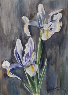 Orchid Still Life, Painting by Wim de Bolster, 1960