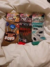 TOOTSIE Pops, Tootsie Rolls  Junior Mints Unisex ADULT CREW Socks 3 Pair