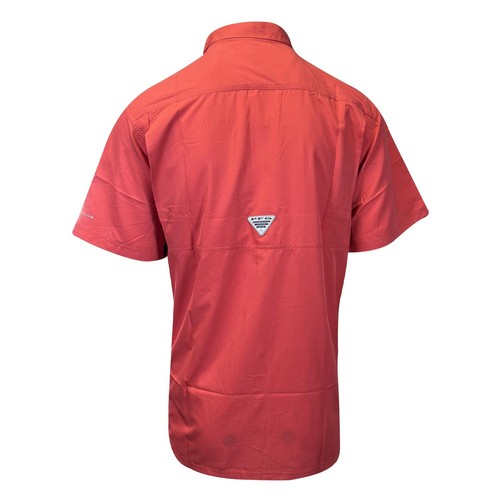 Columbia Men's Shirt Slack Tide PFG Camp Shirt UPF 50 S/S - Picture 4 of 16