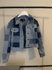 FASHION NOVA  Style HNO3 Jean Jacket  Womens X- Large Blue Denim  Patches