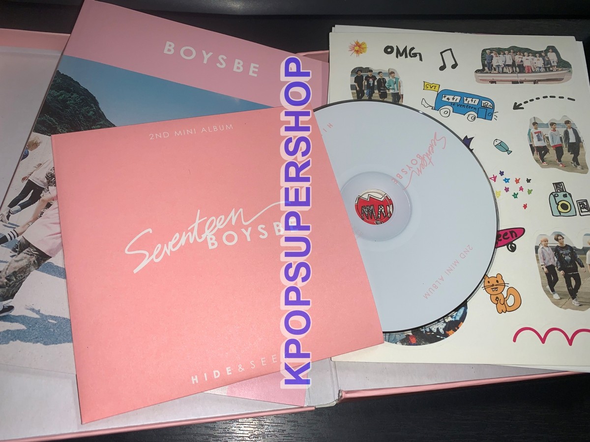 Seventeen 2nd Mini Album Boys Be Hide Version CD Great Condition