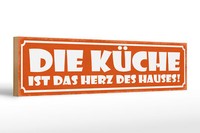 Holzschild Spruch 46X10 Cm KüChe Ist Das Herz Des Hauses Deko Schild
