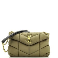 Saint Laurent Loulou Puffer Shoulder Bag Quilted Nylon Small