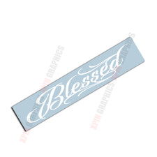 Blessed Windshield Banner Window Decal Sticker Style 2 Blessed Windshield Banner Window Decal Sticker Style 2