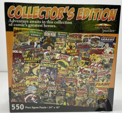 New Marvel Comic Heroes Collector's Edition Rainy Day Puzzles 550pc