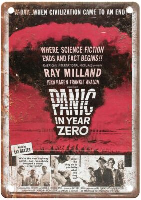 Panic In Year Zero Vintage Movie Poster Old Retro Look Metal Sign MP3379