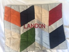 Pottery Barn Kids Landon Patchwork Quilted Standard Pillow Sham "Landon" NWOT