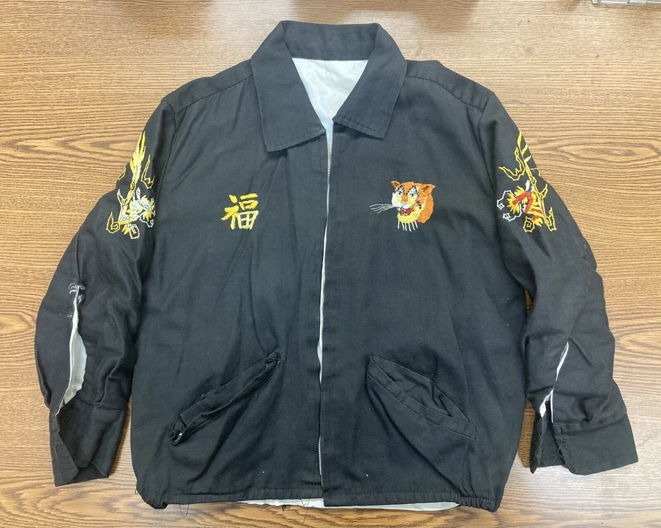 Vintage ORIGINAL Kids 1967 PLEIKU Vietnam Souvenir Tour Jacket - Known History - Image 2 of 4