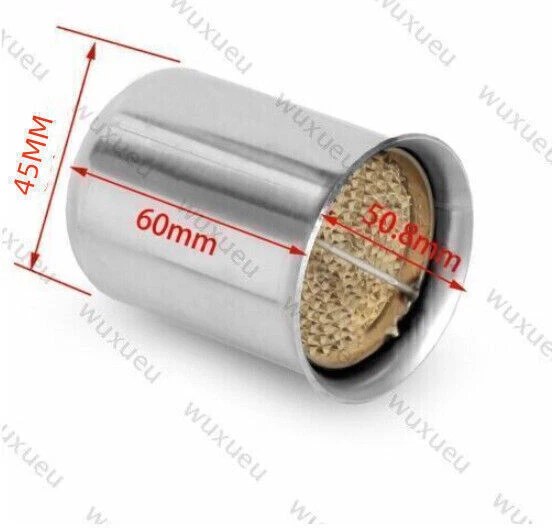 51mm Motorrad Auspuff Auspuffanlagen Katalysator DB Killer Schalldämpfer DHL - Bild 2 von 4