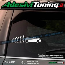 Adesivo Evoluzione Uomo-Auto Renault Megane E-Tech 2022 Sticker Decal Tuning