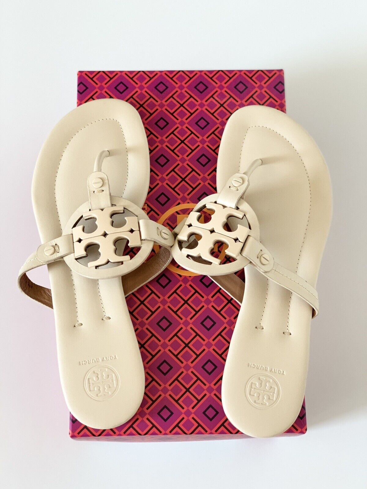 NEW Tory Burch Miller Sandal Ivory/Beige~Size 9.5… - image 5