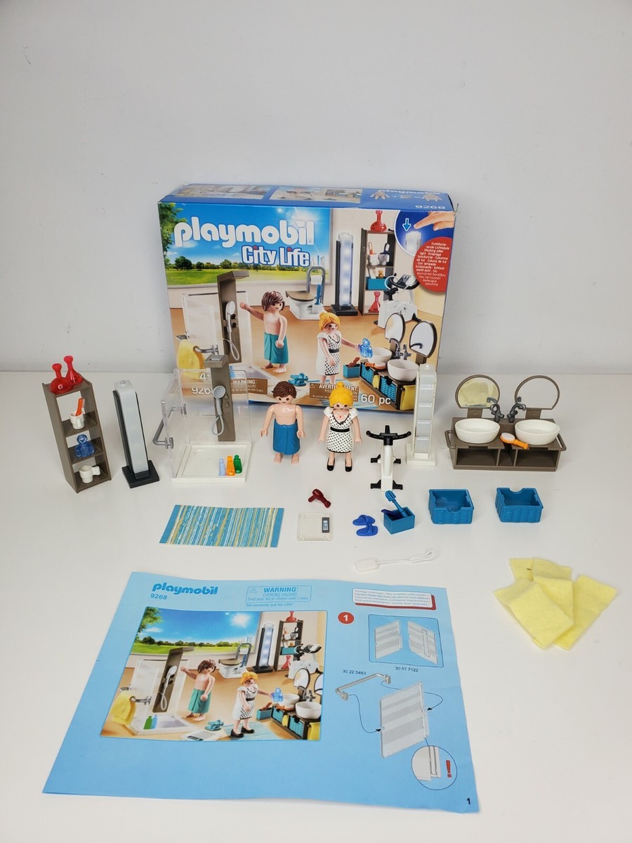 Playmobil #9268 City Life Bathroom Set Building Set