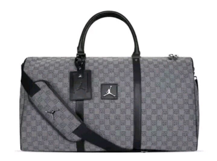 Jordan Monogram Duffle Bag (20L) Dark Smoke Grey Black Jordan Monogram Duffle Bag (20L) Dark Smoke Grey Black