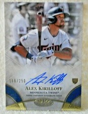 2021 Alex Kirilloff Topps Tier One Break Out Rookie AUTO...../250.....Twins