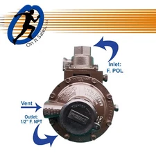 Rego Regulator LV404B39V9 Compact Twin Stage - F.POL x 1/2" F.NPT