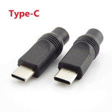 DC Power Adapter Connector Type-C USB Male to 5.5x2.1 Female Jack for Notebook