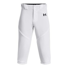 Under Armour Boys Baseball Knickers Youth Size YLG/G White 1375659 Pants