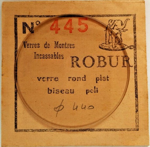 Verre De Montre Plexi Robur – Ø 339 – Neuf – Pour Pièces Détachées Horlogerie