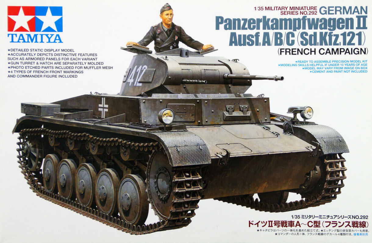 PanzerKampfwagen II Ausf.A/B/C (French Campaign) TAMIYA 1/35 PLASTIC KIT