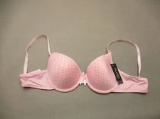 NWT 34C MAMIA Womens Multicolor Polka Dot Lined Underwire Back Close Demi Bra 3F