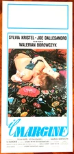 IL MARGINE - LOCANDINA ORIGINALE 1977 - WALERIAN BOROWCZYK - SYLVIA KRISTEL