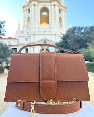 Ivan Troy Sofia Brown Women's Italian Leather Outdoor Crossbody Shoulder Bag