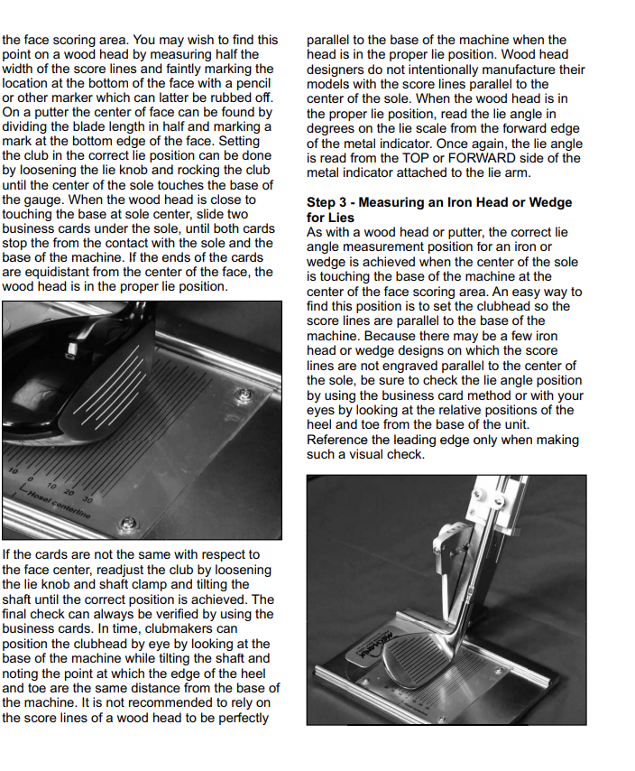 Golf Mechanix Golf Club maker's Loft and Lie Gauge Adjustable Angle eBay