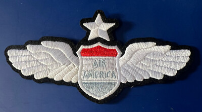 AIR AMERICA PILOT EMBROIDERED WINGS   LARGE STYLE FOR FLYING SUITS