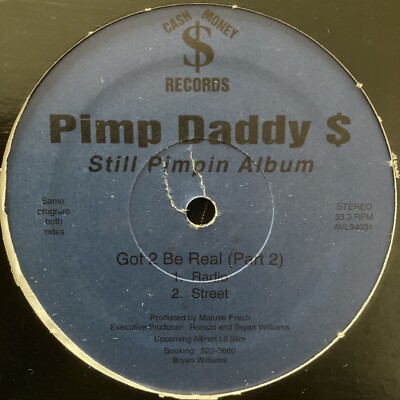 PIMP DADDY Cash Money Records gangsta rap bounce NOLA Mega rare