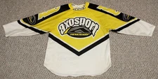 Axo Sport Motocross Jersey Men XL/XXL Yellow Long Sleeve Axoair USA Vtg MX Bike