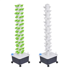 Vertical 70-Pots Hydroponics Tower Set Hydroponic Growing System Home Gardening
