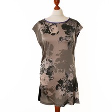 MARC CAIN Women's Multicolor Viscose & Silk Short Sleeve Top Shirt Size N5...