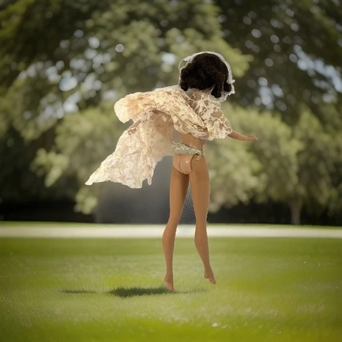 Vintage Original 1962 Barbie Friend MIDGE Brunette Flip Straight Leg Japan+dress