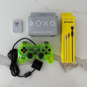 PS One Sony PlayStation 1 Console (SCPH-101) Bundle Clear Neon Green - New LASER