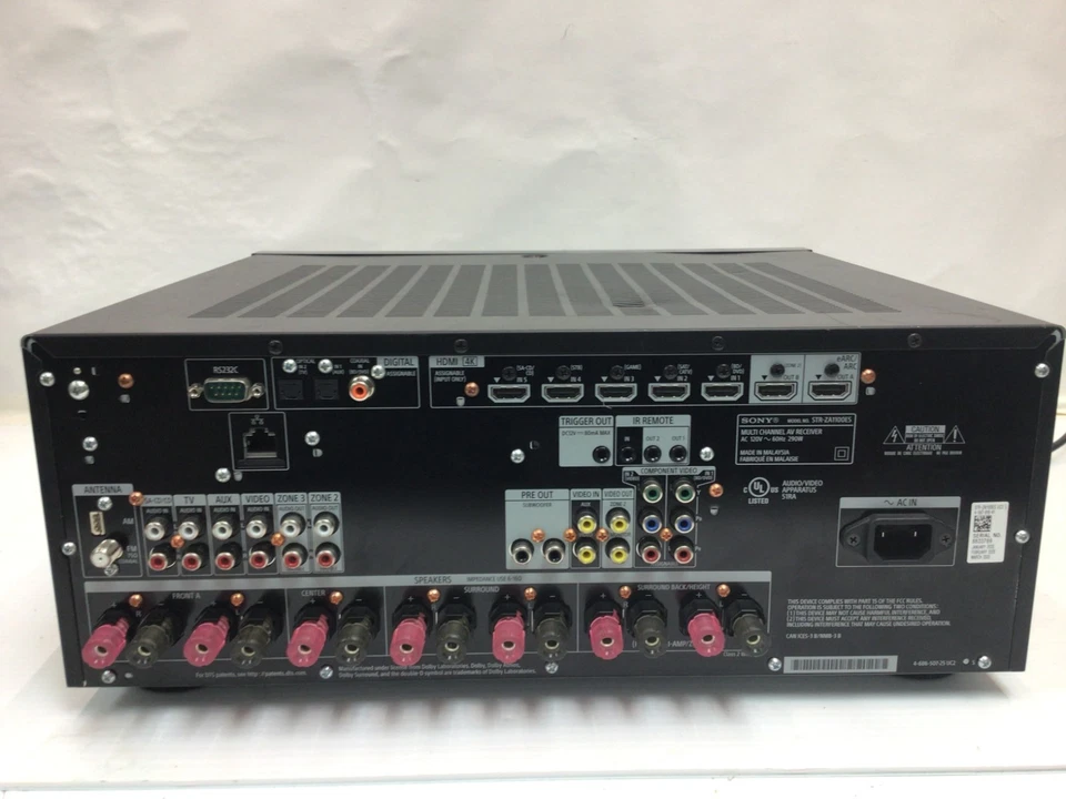 Sony STR Receiver ZA1100ES *parts* - Image 4 of 4
