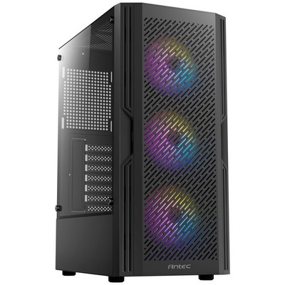 ANTEC AX20 Mid Tower ATX Gehäuse Schwarz Hartglas 3x RGB Lüfter