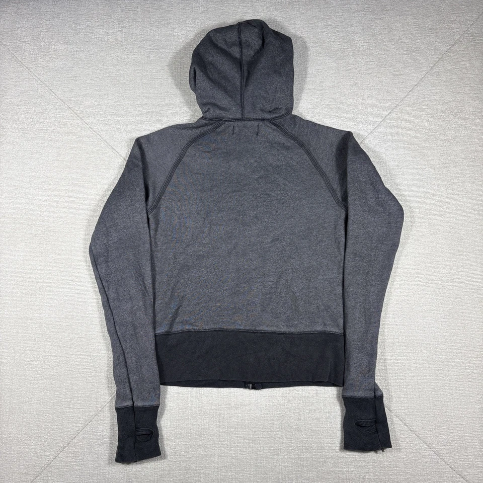 Y2K Obey Full Zip Tiger Graphic Hoodie Black Women’s Size Small Cropped VTG - Image 4 of 4