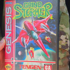 Tengen Grind Stormer Sega Genesis Shoot 'Em Up (1993) NTSC-U/C GA NO Manual
