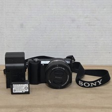 Sony Alpha a5000 Mirrorless Digital Camera w/16-50mm Lens Black w/Charger Works