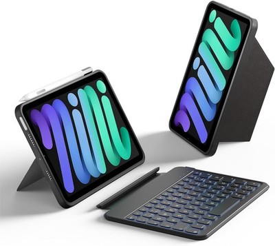 HOU Tastatur + Hülle für iPad 12,9 / 13 , Ultradünne Klapptastatur, Magnetische