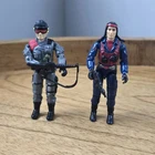 Vintage GI Joe Low Light and Scrap Iron x Spirit Kit Bash 1984 Hasbro Figure Lot
