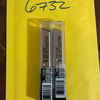 2Pc Black Radiance Beauty Tone HD Lip Sculptor Brown Babe 5507 New Sealed
