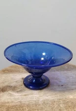 Herat Handmade Glass Compote Plate 18.5cm Dessert Cup for Decor Used