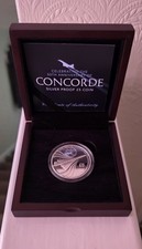 £5 Celebrating The 50th Anniversary Of Concorde Silver Proof  BN Uncirculated