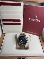 OMEGA Ω Seamaster 300M Chronograph 213.30.42.40.01.001 B&P With Red Travel Case