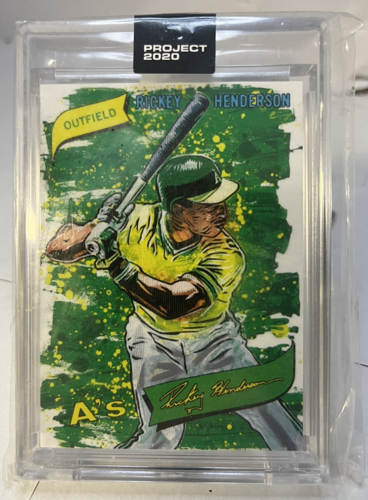 2020 Topps Project 2020 #57 Rickey Henderson by Blake Jamieson
