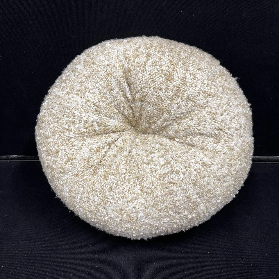 Pottery Barn 舒适南瓜枕头 白色 无标签 秋季装饰 预先拥有 — 第 3/4 张图片