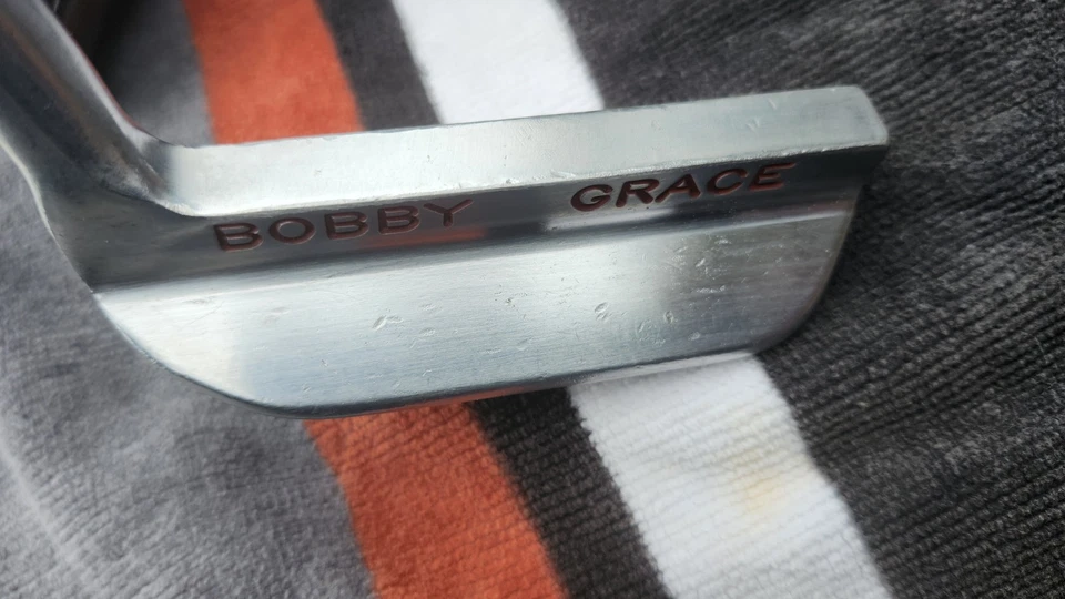 Nice Used Bobby Grace Chrome 2200 Blade Putter, 35", Bobby Grace Grip And Cover - Image 2 of 4